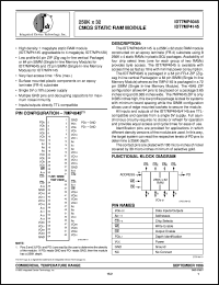 IDT7MP4045S20Z datasheet: 256 x 32 CMOS static RAM module IDT7MP4045S20Z