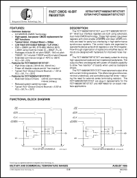 IDT74FCT162823BTEB datasheet: Fast CMOS 18-bit register IDT74FCT162823BTEB