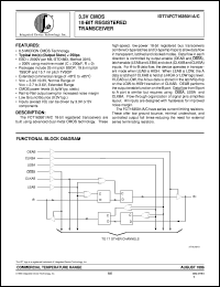 IDT74FCT163501PF datasheet: 3.3 CMOS 18-bit registered transceiver IDT74FCT163501PF