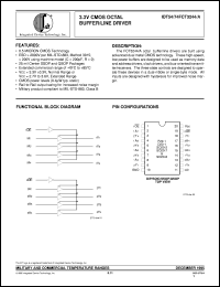 IDT74FCT3244AQ datasheet: 3.3 CMOS octal buffer/line driver IDT74FCT3244AQ