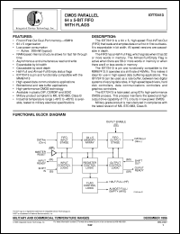 IDT72413L35SOB datasheet: CMOS parallel 64 x 5-bit FIFO with flags IDT72413L35SOB