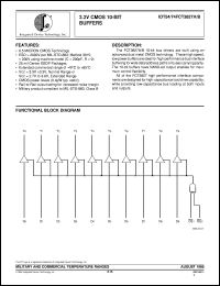 IDT74FCT3827AQ datasheet: 3.3V CMOS 10-bit buffer IDT74FCT3827AQ