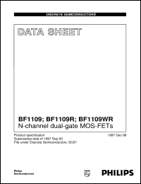 BF1109WR datasheet: N-channel dual-gate MOS-FETs BF1109WR