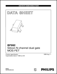 BF992 datasheet: Silicon N-channel dual gate MOS-FET BF992