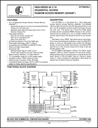 IDT70824L20PF datasheet: High-speed 4K x 16 sequential access random access memory IDT70824L20PF