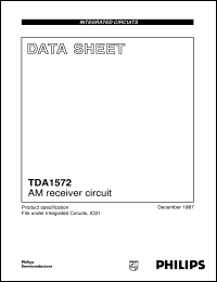 TDA1572 datasheet: AM receiver circuit TDA1572