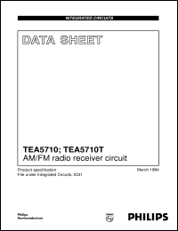 TEA5710T/N2 datasheet: AM/FM radio receiver circuit TEA5710T/N2
