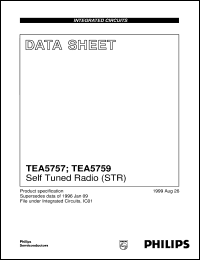 TEA5757H/V1 datasheet: Self Tuned Radio (STR) TEA5757H/V1