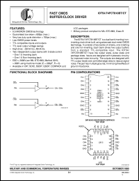 IDT54FCT810CTQB datasheet: Fast CMOS buffer/clock driver IDT54FCT810CTQB