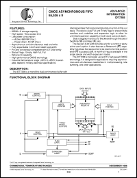 IDT7208L20P datasheet: CMOS asynchronous FIFO 65,536 x 9 IDT7208L20P