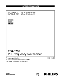 TDA8735 datasheet: PLL frequency synthesizer TDA8735