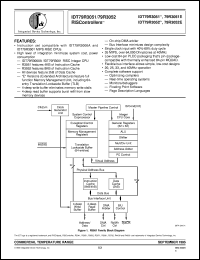 IDT79R3052E40MJ datasheet: RIScontroller IDT79R3052E40MJ