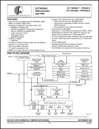 IDT79VR308125PF datasheet: RIScontroller with FPA IDT79VR308125PF