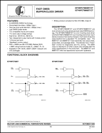 IDT49FCT806CTPY datasheet: Fast CMOS buffer/clock driver IDT49FCT806CTPY