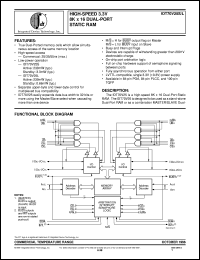 IDT70V25S25PF datasheet: High-speed 3.3V 8K x 16 dual-port static RAM IDT70V25S25PF