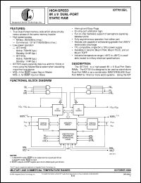 IDT7015S35J datasheet: High-speed 8K x 9 dual-port static RAM IDT7015S35J