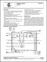 IDT723611L20PQF datasheet: CMOS syncFIFO 64 x 36 IDT723611L20PQF