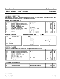 BU4522AX datasheet: Silicon Diffused Power Transistor BU4522AX