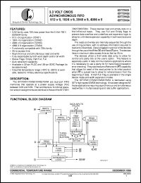 IDT72V04L25J datasheet: 3.3V volt CMOS asynchronous FIFO 512 x 9, 1024 x 9, 2048 x 9, 4096 x 9 IDT72V04L25J