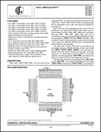 IDT72841L12PF datasheet: Dual CMOS syncFIFO IDT72841L12PF