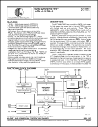 IDT72271L25TFB datasheet: CMOS supersync FIFO 16,384 x 9, 768 x 9 IDT72271L25TFB