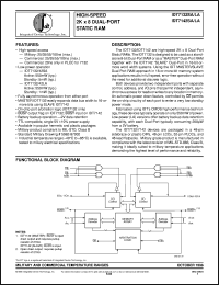 IDT7142SA25F datasheet: High-speed 2K x 8 dual-port static RAM IDT7142SA25F