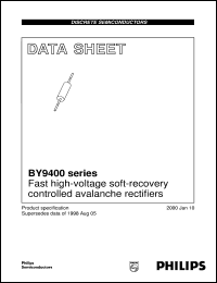 BY9414 datasheet: Fast high-voltage soft-recovery controlled avalanche rectifiers BY9414