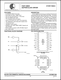 IDT49FCT3805APY datasheet: Fast CMOS buffer/clock driver IDT49FCT3805APY