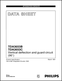 TDA3653C/N1 datasheet: Vertical deflection and guard circuit (90°) TDA3653C/N1