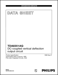 TDA8351AQ/N6 datasheet: DC-coupled vertical deflection output circuit TDA8351AQ/N6