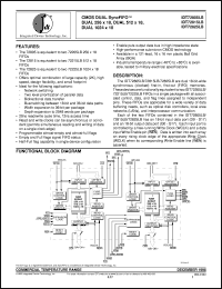 IDT72825LB20BG datasheet: CMOS dual synchFIFO dual 256 x 18, dual 512 x 18, dual 1024 x 18 IDT72825LB20BG