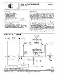 IDT7207L30LB datasheet: CMOS asynchronous FIFO 32,768 x 9 IDT7207L30LB