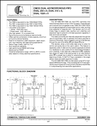 IDT7282L20PA datasheet: CMOS dual asynchronous FIFO dual 256 x 9, dual 512 x 9, dual 1024 x 9 IDT7282L20PA