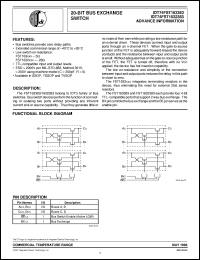 IDT74FST1632383PF datasheet: 20-bit bus exchange switch IDT74FST1632383PF