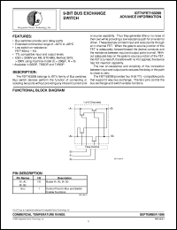 IDT74FST1616209PA datasheet: 9-bit bus exchange switch IDT74FST1616209PA