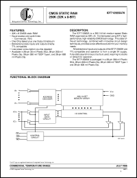 IDT71256SA70P datasheet: CMOS static RAM 256K (32K x 8-bit) IDT71256SA70P