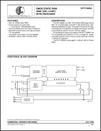 IDT71256SA35PE datasheet: CMOS static RAM 256K (32K x 8-bit) in PE packages IDT71256SA35PE