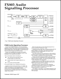 FX406J datasheet: Universal analogue signal processor FX406J