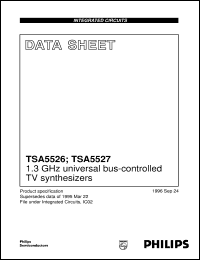 TSA5526AT/C1 datasheet: 1.3 GHz universal bus-controlled TV synthesizers TSA5526AT/C1