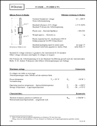 1N5345B datasheet: Silicon power Z-diode 1N5345B