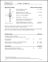 1N5384B datasheet: Silicon power Z-diode 1N5384B