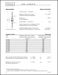 1N5397 datasheet: Silicon rectifier 1N5397