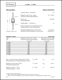 1N5401 datasheet: Silicon rectifier 1N5401