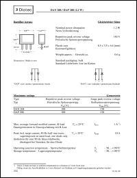 DAP208 datasheet: Rectifier array DAP208