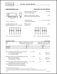 DAN601 datasheet: Small signal diode array DAN601