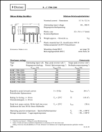B40C3700-2200 datasheet: Silicon bridge rectifier B40C3700-2200