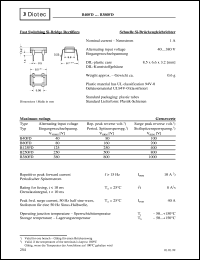 B125FD datasheet: Fast switching Si bridge rectifier B125FD