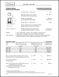 BAV102 datasheet: Ultrafast switching  surface mount Si rectifier BAV102