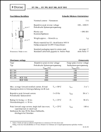 BY399 RGP30K datasheet: Fast silicon rectifier BY399 RGP30K