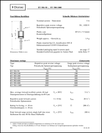 BY500-50 datasheet: Fast silicon rectifier BY500-50